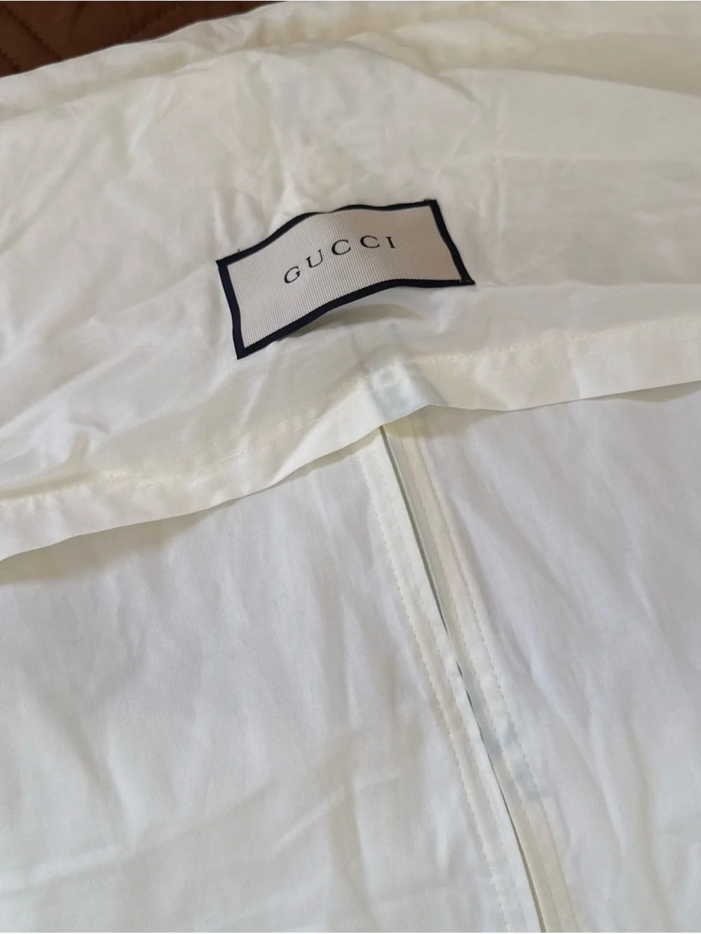 Gucci Fabric Garment Bag 42x25 Length Zipper Closure